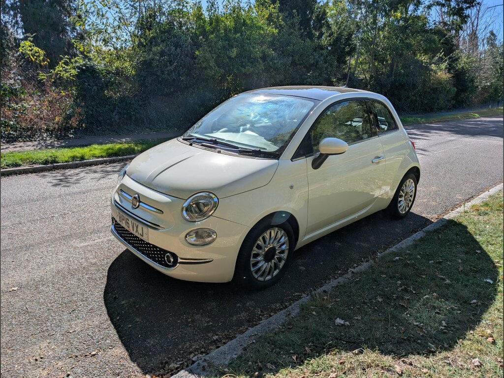 Fiat 500 0.9 Twinair Lounge Hatchback Eur BP16VXJ White #3