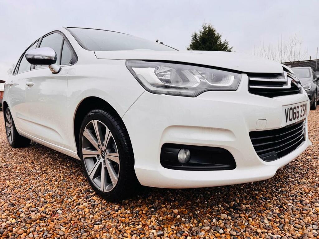 Citroen C4 1.2 Puretech Flair Eat6 Euro 6 Ss VO66ZSN White #6