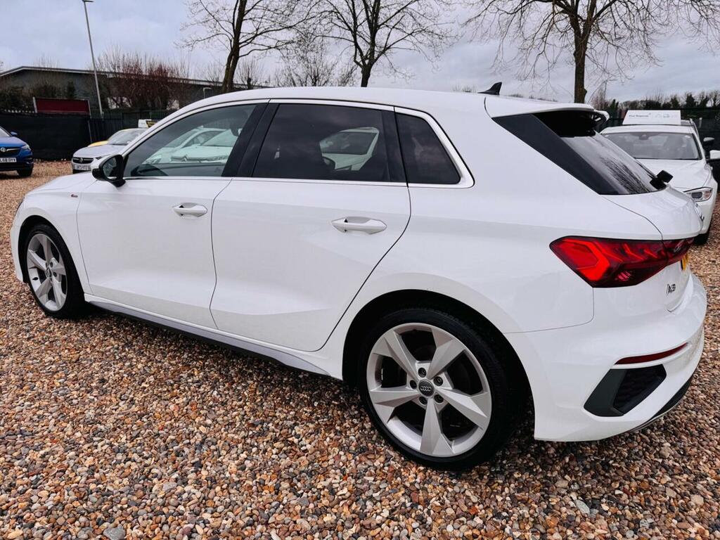 Audi A3 1.5 Tfsi 35 S Line Sportback Euro 6 Ss LR70EEV White #5