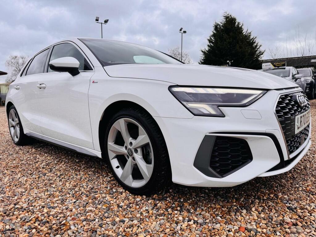 Audi A3 1.5 Tfsi 35 S Line Sportback Euro 6 Ss LR70EEV White #2