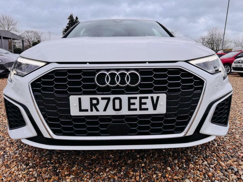 Audi A3 1.5 Tfsi 35 S Line Sportback Euro 6 Ss LR70EEV White #3
