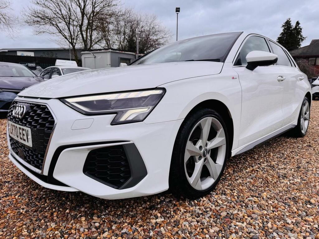 Audi A3 1.5 Tfsi 35 S Line Sportback Euro 6 Ss LR70EEV White #4