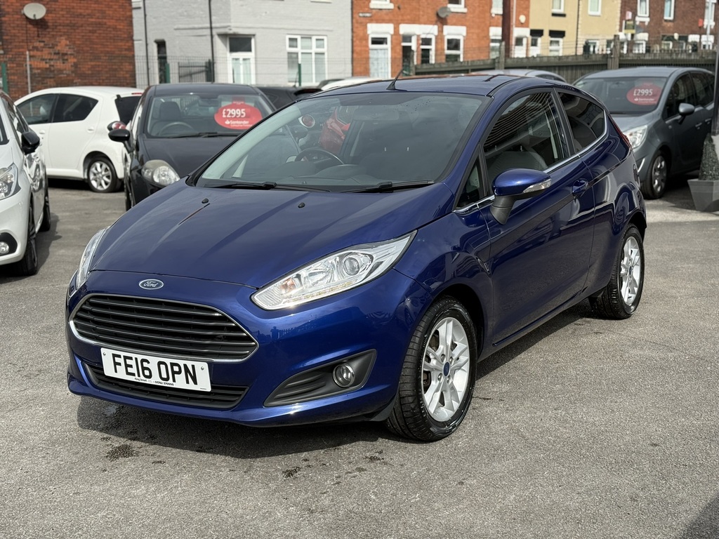 Ford Fiesta Zetec 2016 16 Reg FE16OPN Blue #3