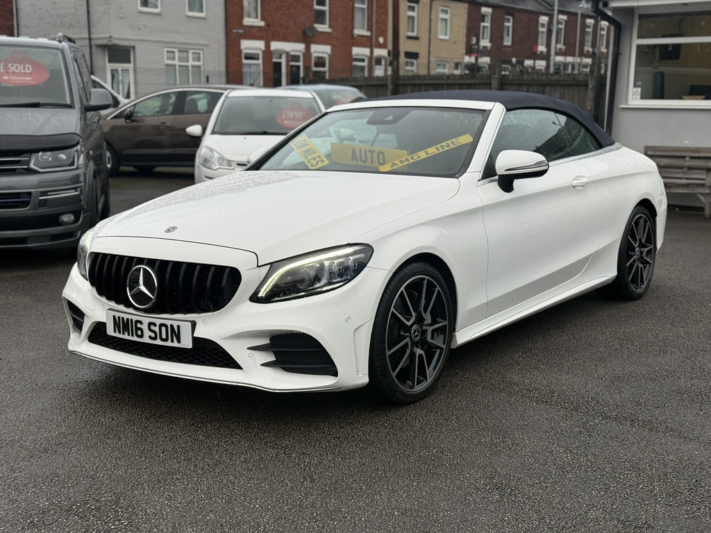 Mercedes-Benz C Class C300d Amg Line Premium 2018 18 Reg NM16SON Blue #3