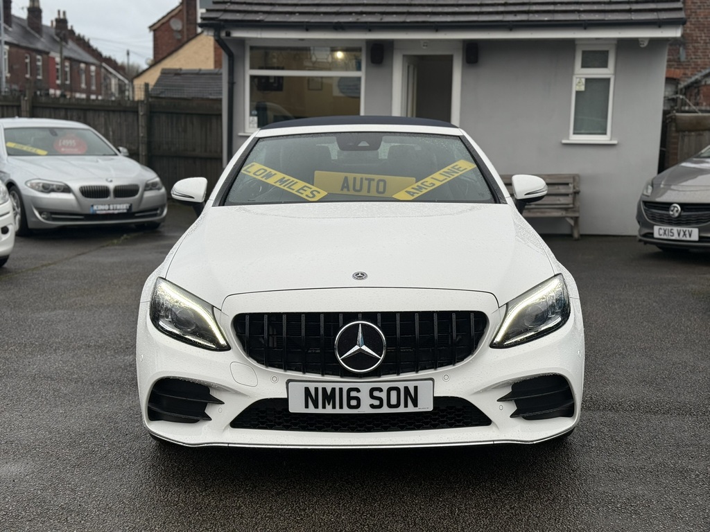Mercedes-Benz C Class C300d Amg Line Premium 2018 18 Reg NM16SON Blue #2