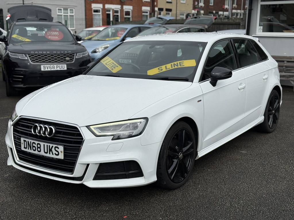 Audi A3 S Line 2018 68 Reg DN68UKS White #3