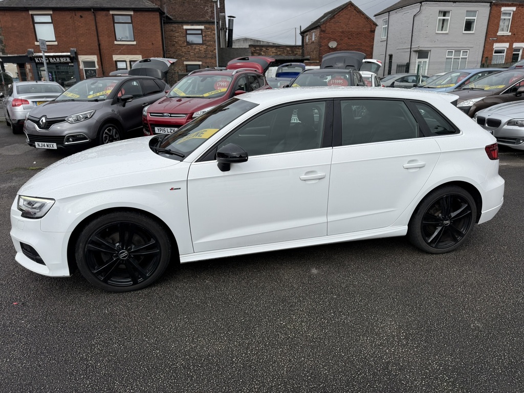 Audi A3 S Line 2018 68 Reg DN68UKS White #4