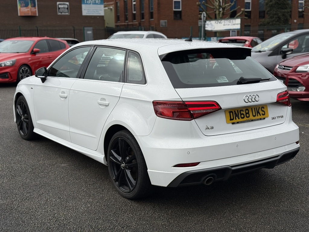 Audi A3 S Line 2018 68 Reg DN68UKS White #5