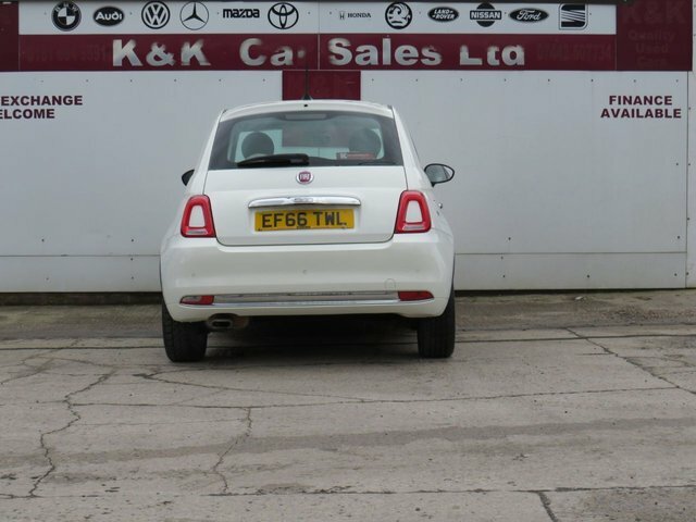 Fiat 500 2016 1.2 Lounge Hatchback Dualogic Euro White #4