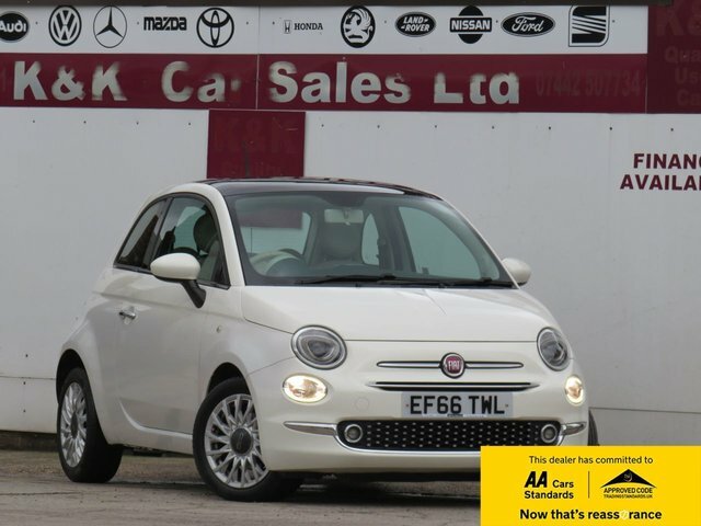 Fiat 500 2016 1.2 Lounge Hatchback Dualogic Euro White