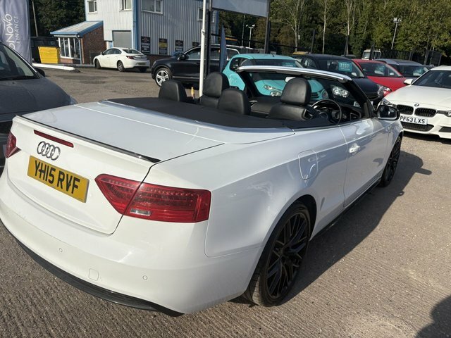 Audi A5 2.0 Tdi S Line Special Edition Plus Convertible YH15RVF White #5