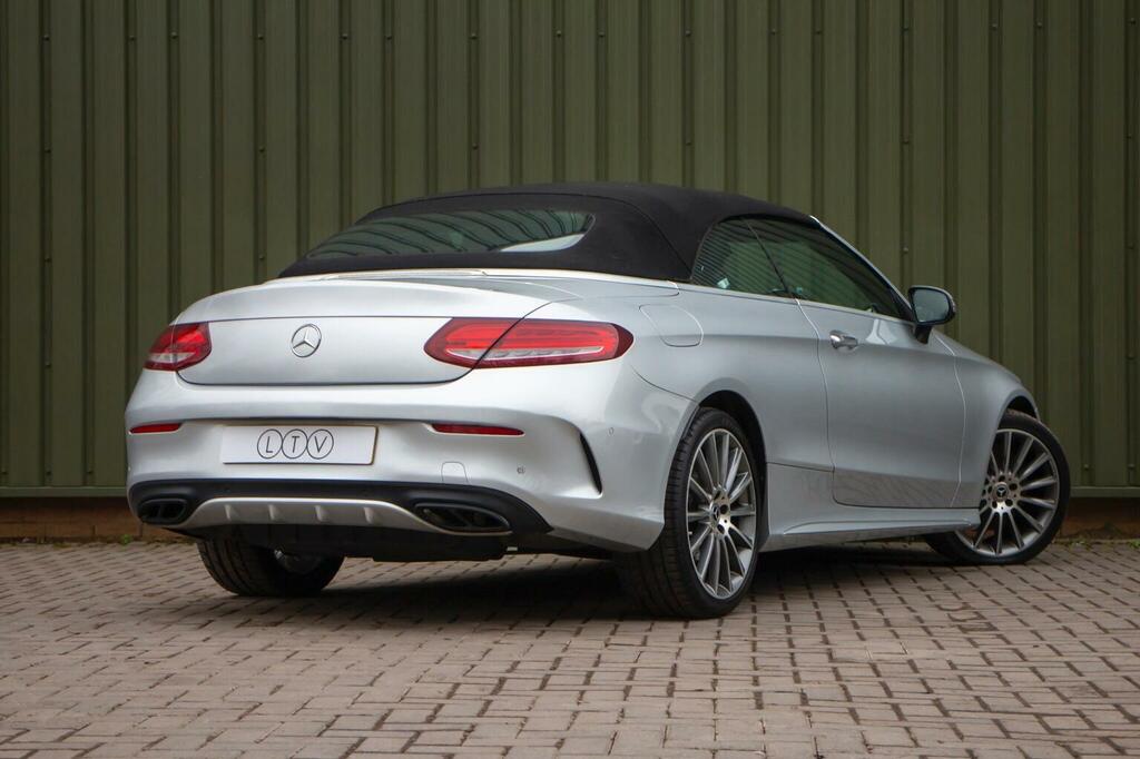Mercedes-Benz C Class 2.0 C200 Amg Line Premium Plus Cabriolet G-troni KR66BNO Silver #6