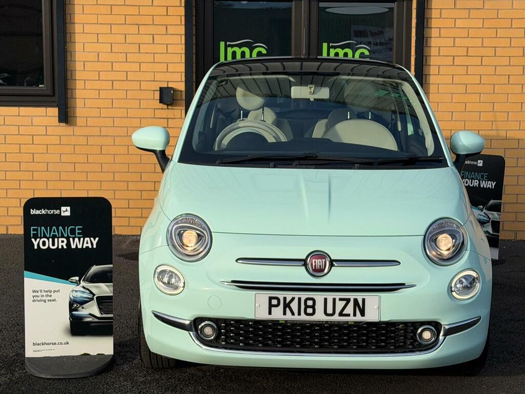 Fiat 500 Hatchback 1.2 Lounge Euro 6 Ss 201818 PK18UZN Green #4