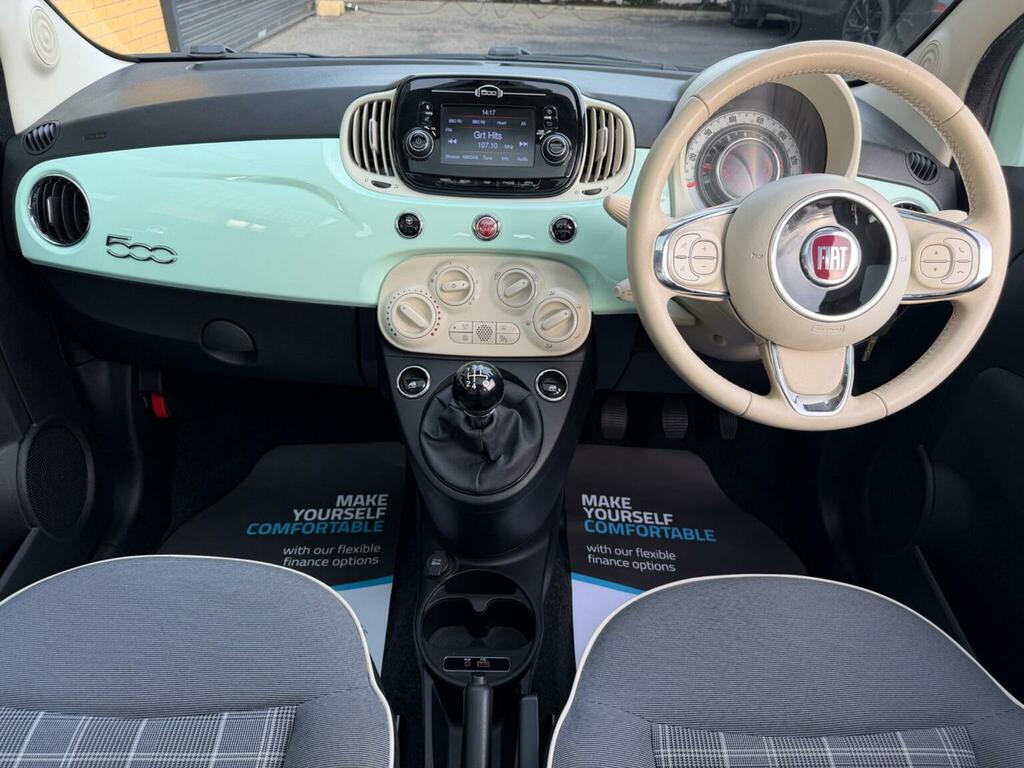 Fiat 500 Hatchback 1.2 Lounge Euro 6 Ss 201818 PK18UZN Green #2