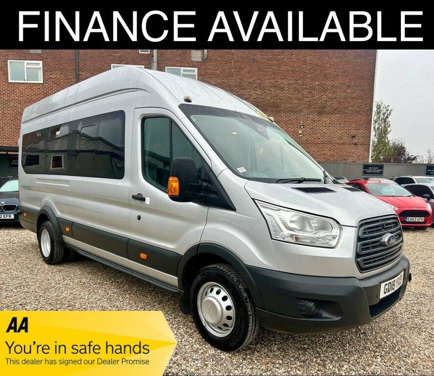 Ford Transit Custom 2.2 Tdci 460 Hdt Trend L4 H3 18 Seats GD18YXB Silver