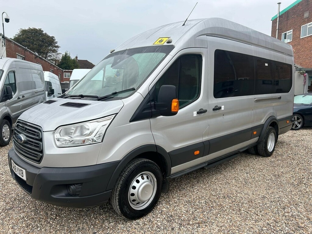 Ford Transit Custom 2.2 Tdci 460 Hdt Trend L4 H3 18 Seats GD18YXB Silver #3
