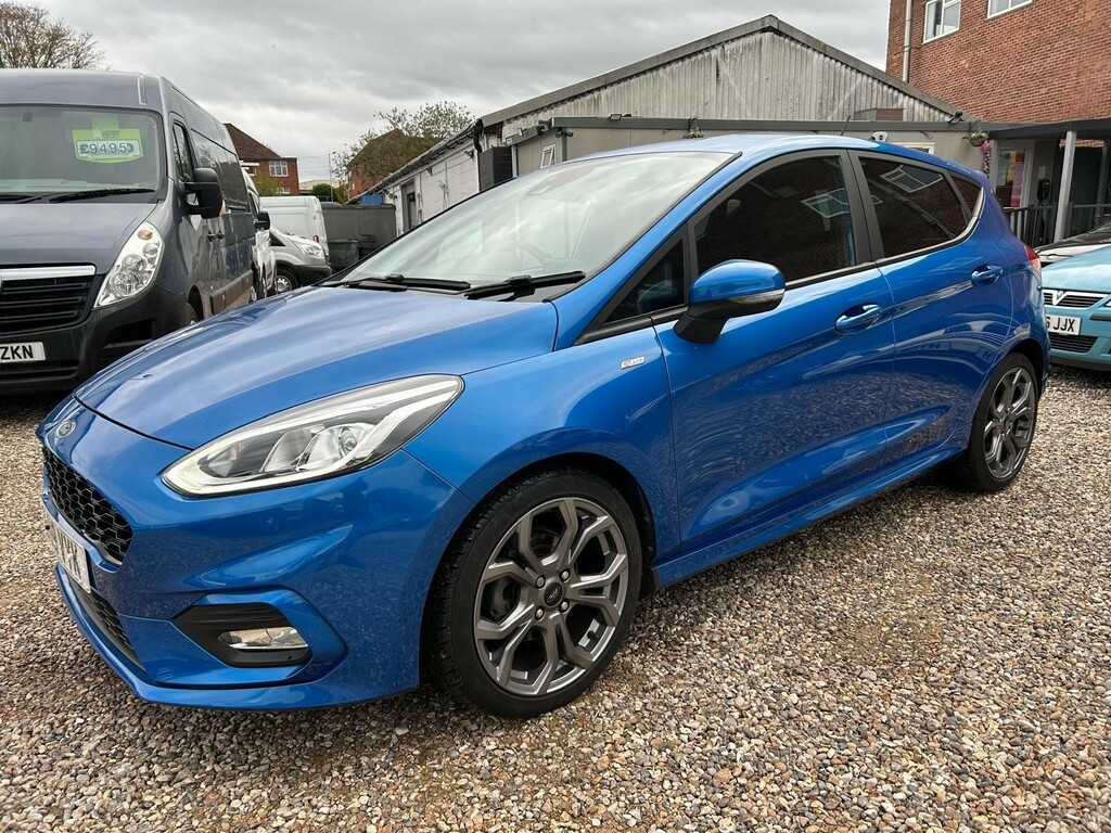 Ford Fiesta 1.0T Ecoboost St-line Euro 6 Ss BH19VYK Blue #3