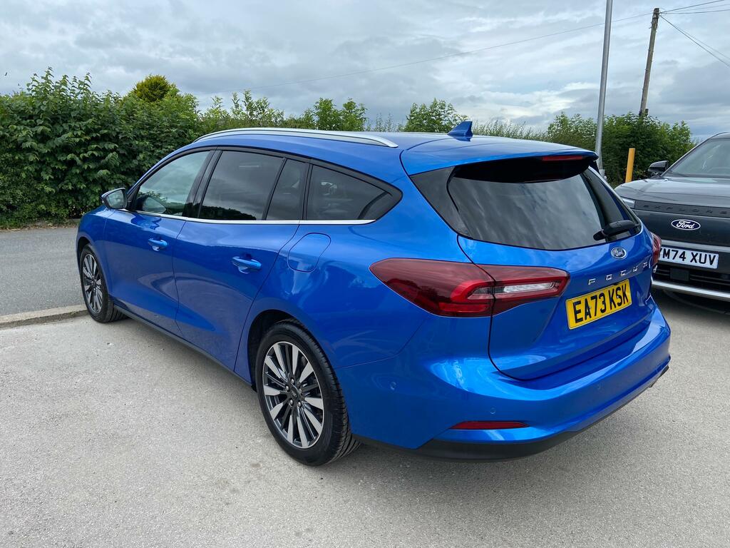 Ford Focus 1.0 Mhev Titanium X Mild Hybrid Estate Low Mi EA73KSK Blue #5