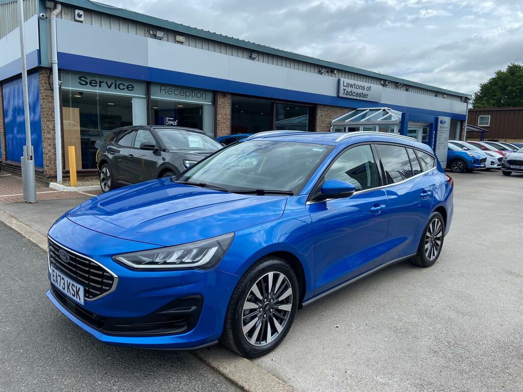 Ford Focus 1.0 Mhev Titanium X Mild Hybrid Estate Low Mi EA73KSK Blue #3