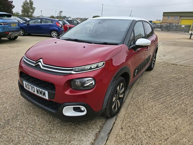 Citroen C3 Puretech Flair Plus Hatchback AO70WMM Red #4