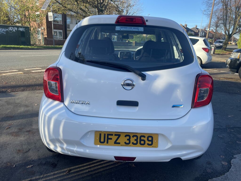 Nissan Micra Visia White #3