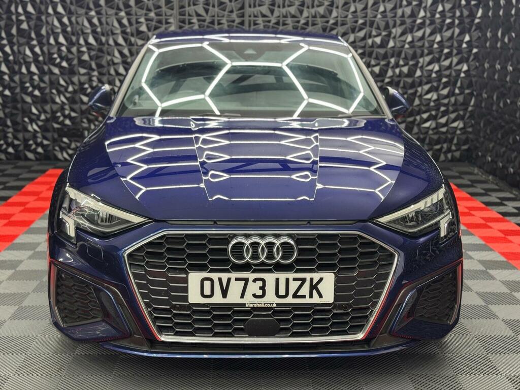Audi A3 Hatchback 2.0 Tdi 35 S Line Sportback S Tronic Eur OV73UZK Blue #3