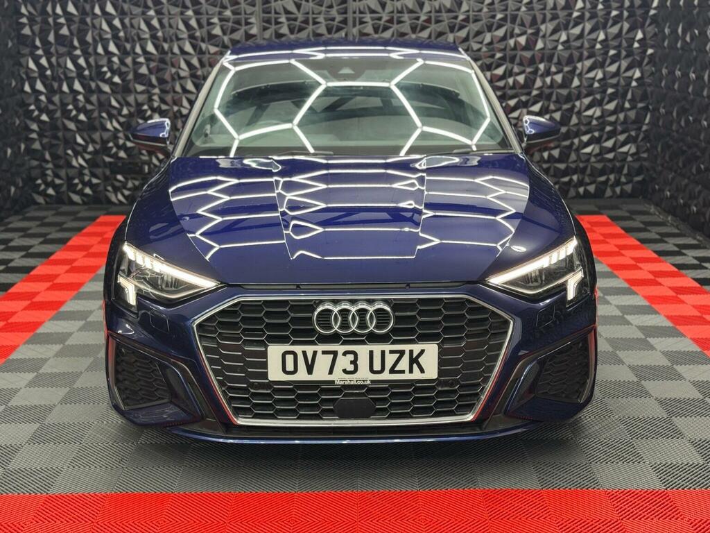 Audi A3 Hatchback 2.0 Tdi 35 S Line Sportback S Tronic Eur OV73UZK Blue #6