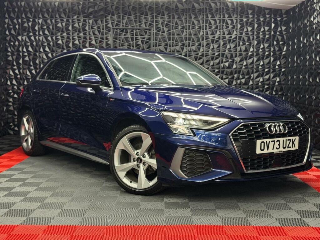 Audi A3 Hatchback 2.0 Tdi 35 S Line Sportback S Tronic Eur OV73UZK Blue #5