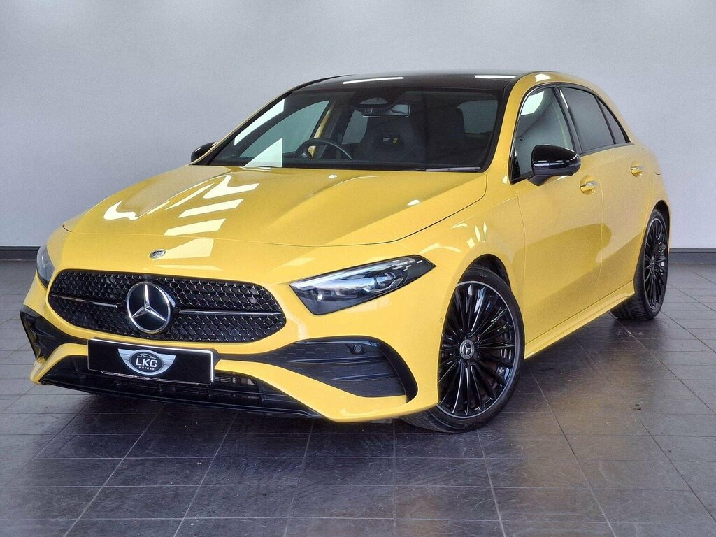 Mercedes-Benz A Class Hatchback 1.3 A200h Mhev Exclusive Launch Edition Yellow
