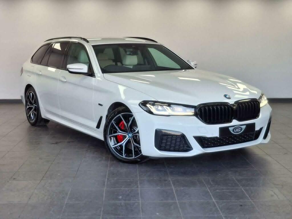 BMW 5 Series Estate 2.0 530E 12Kwh M Sport Touring Steptronic X BU24KRN White #5
