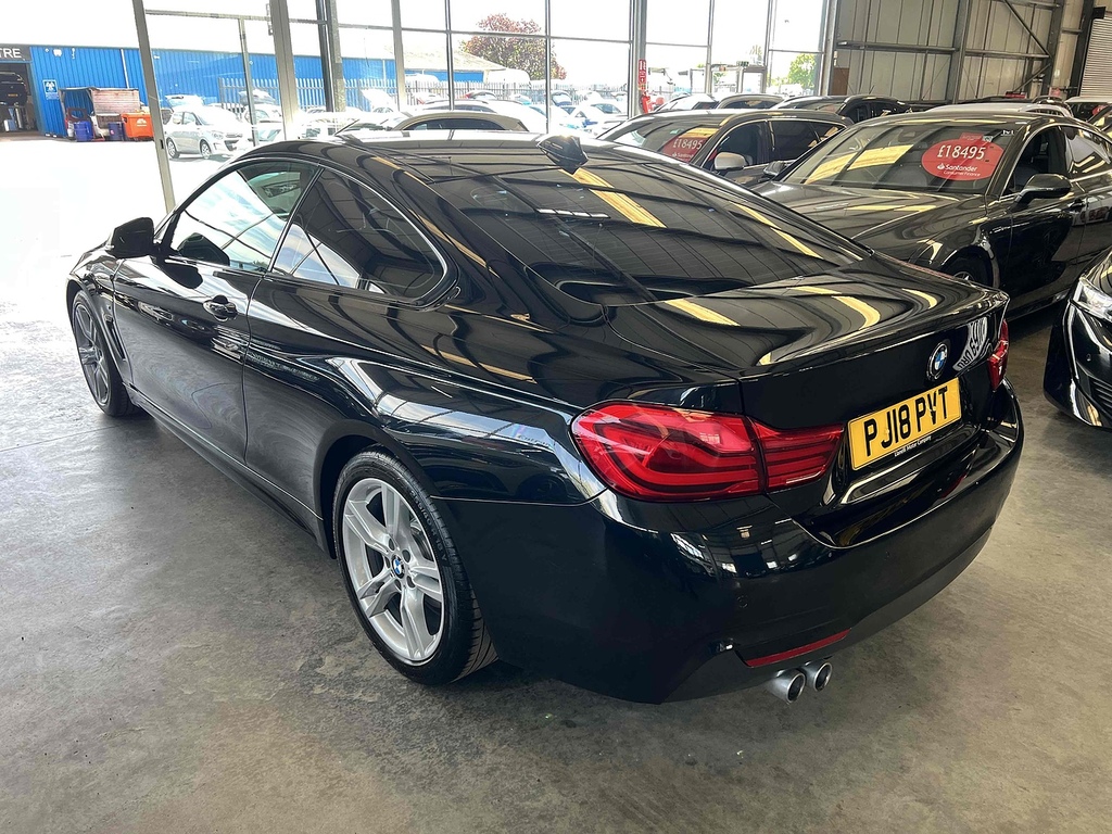 BMW 4 Series Gran Coupe 2.0 420D M Sport Coupe Euro 6 Ss PJ18PVT Black #5