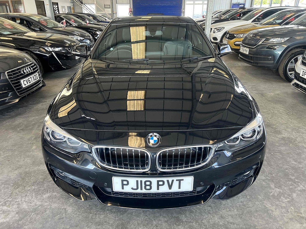 BMW 4 Series Gran Coupe 2.0 420D M Sport Coupe Euro 6 Ss PJ18PVT Black #3
