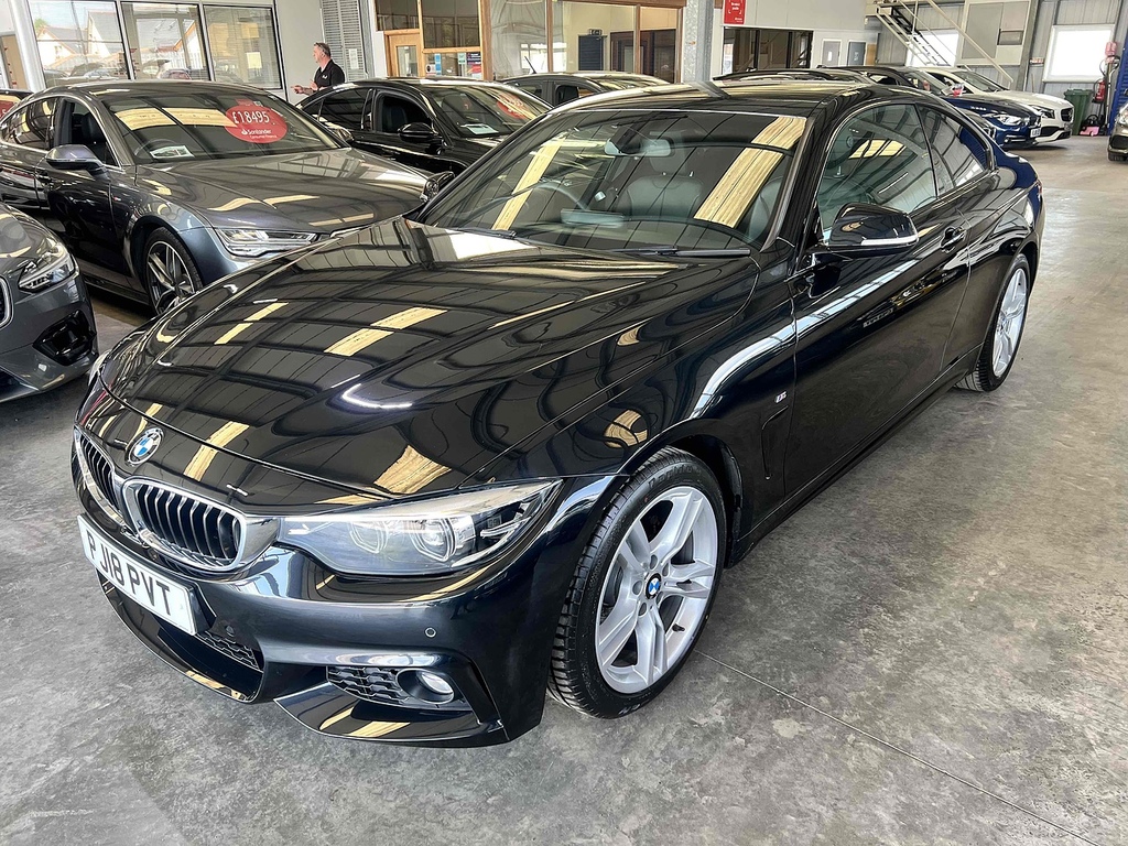 BMW 4 Series Gran Coupe 2.0 420D M Sport Coupe Euro 6 Ss PJ18PVT Black #2