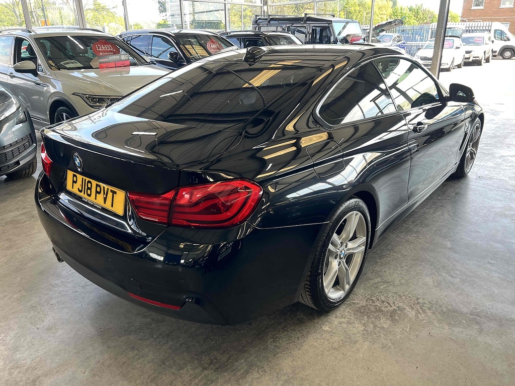 BMW 4 Series Gran Coupe 2.0 420D M Sport Coupe Euro 6 Ss PJ18PVT Black #4