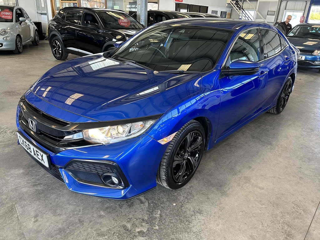Honda Civic 1.0 Vtec Turbo Sr Hatchback Euro Blue #2