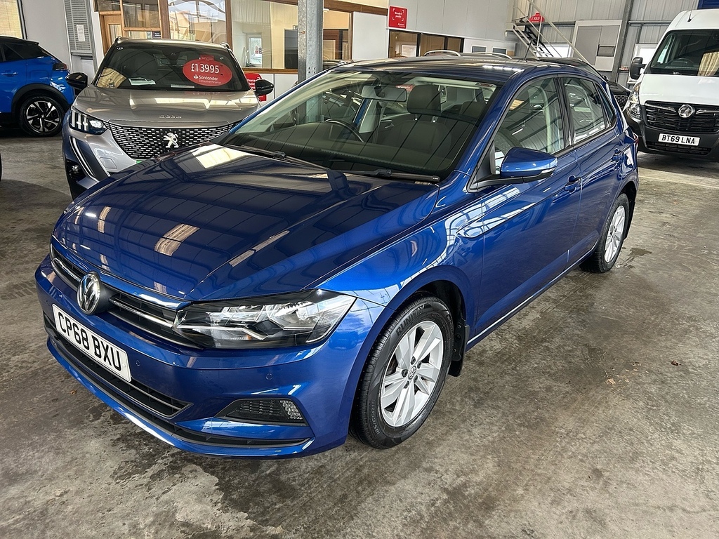Volkswagen Polo 1.0 Tsi Se Hatchback Euro 6 Ss CP68BXU Blue #2
