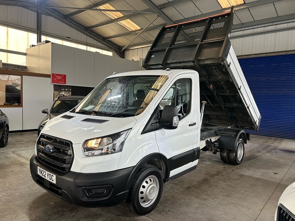 Ford Transit Custom Tipper 2.0 350 Ecoblue Hd Leader Tipper YM22YOC White #2