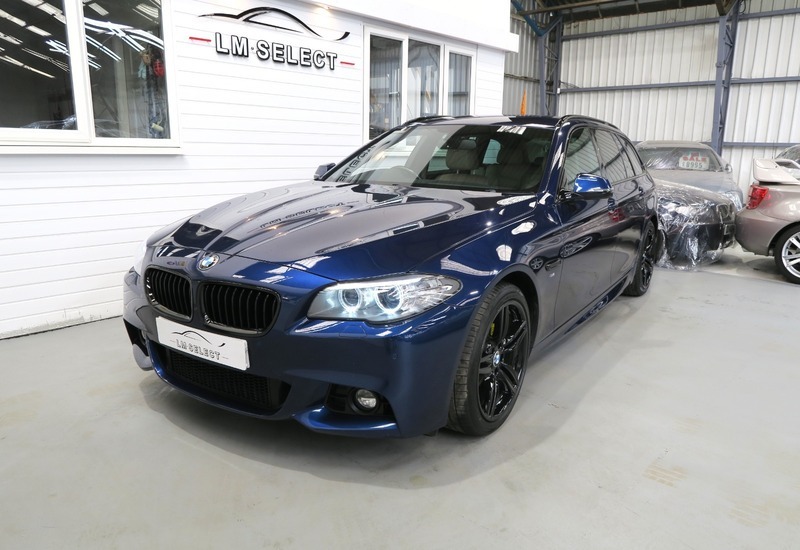 BMW 5 Series 520D M Sport Touring PY65LFU Blue #5