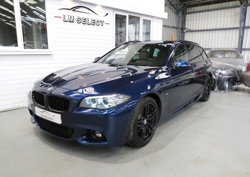 BMW 5 Series 520D M Sport Touring PY65LFU Blue #6