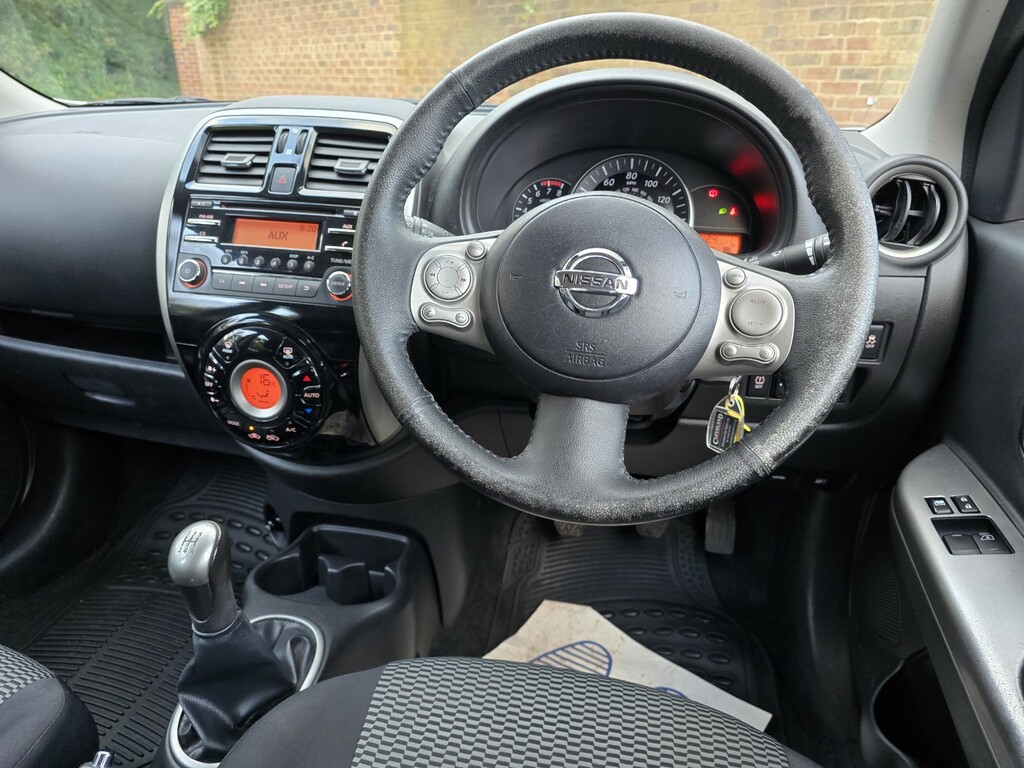 Nissan Micra Hatchback 1.2 Acenta 2016 ND16YBL White #5