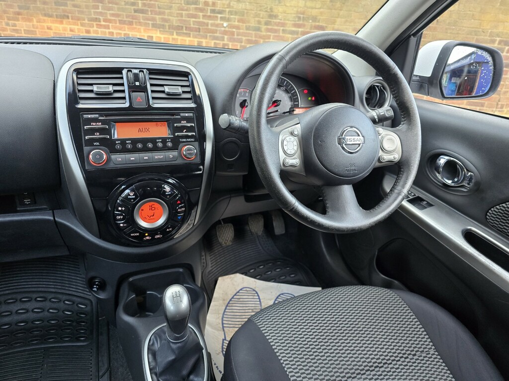 Nissan Micra Hatchback 1.2 Acenta 2016 ND16YBL White #4