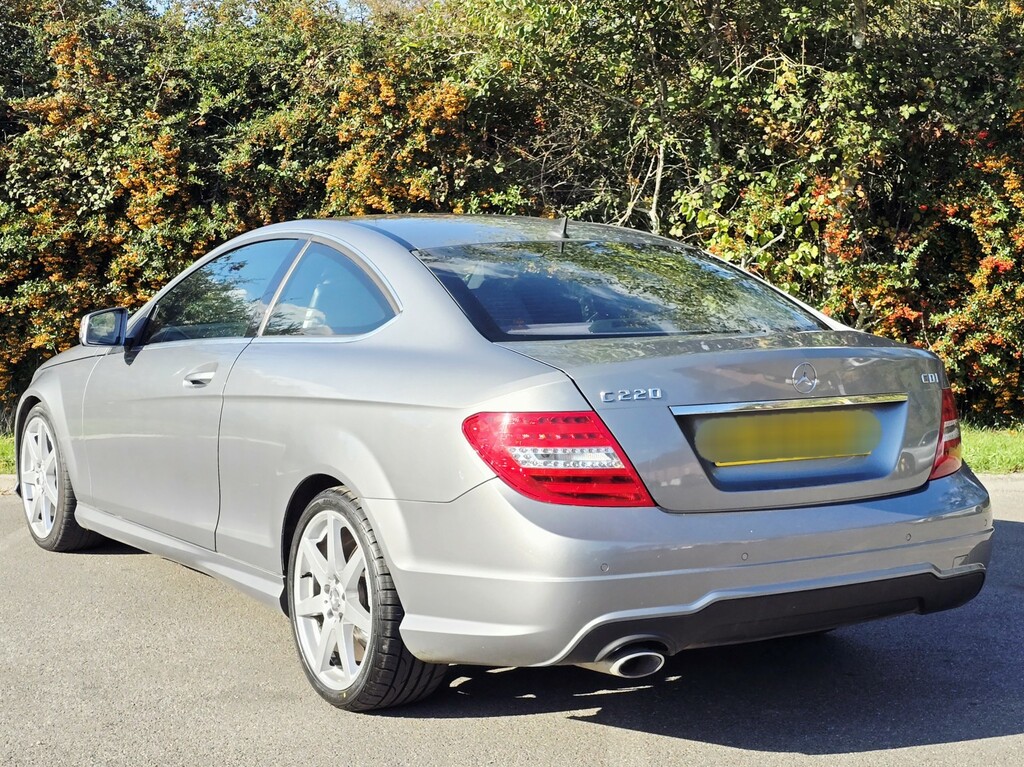 Mercedes-Benz C Class Coupe 2.1 C220 Cdi Amg Sport 2014 YR14RTO Silver #6