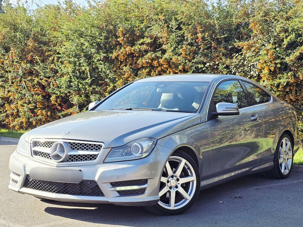 Mercedes-Benz C Class Coupe 2.1 C220 Cdi Amg Sport 2014 YR14RTO Silver #3