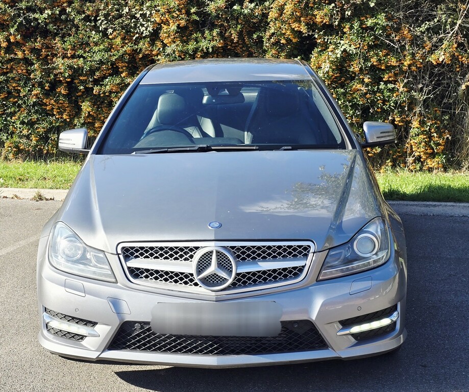 Mercedes-Benz C Class Coupe 2.1 C220 Cdi Amg Sport 2014 YR14RTO Silver #2
