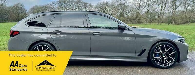 BMW 5 Series 3.0 530D Mht M RV21XZH Grey #6