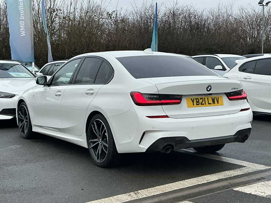 BMW 3 Series 318D Mht M Sport Step YB21LWV White #2