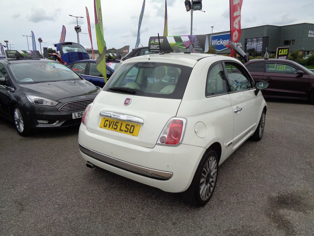Fiat 500 1.2 Lounge 3-Door GV15LSO White #6