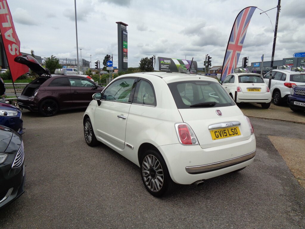 Fiat 500 1.2 Lounge 3-Door GV15LSO White #4