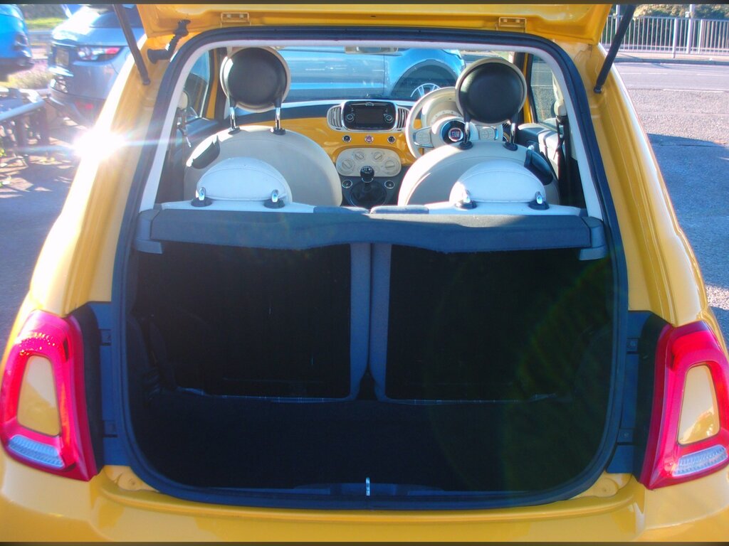 Fiat 500 1.2 Lounge Hatchback Euro 6 WM65OUB Yellow #6
