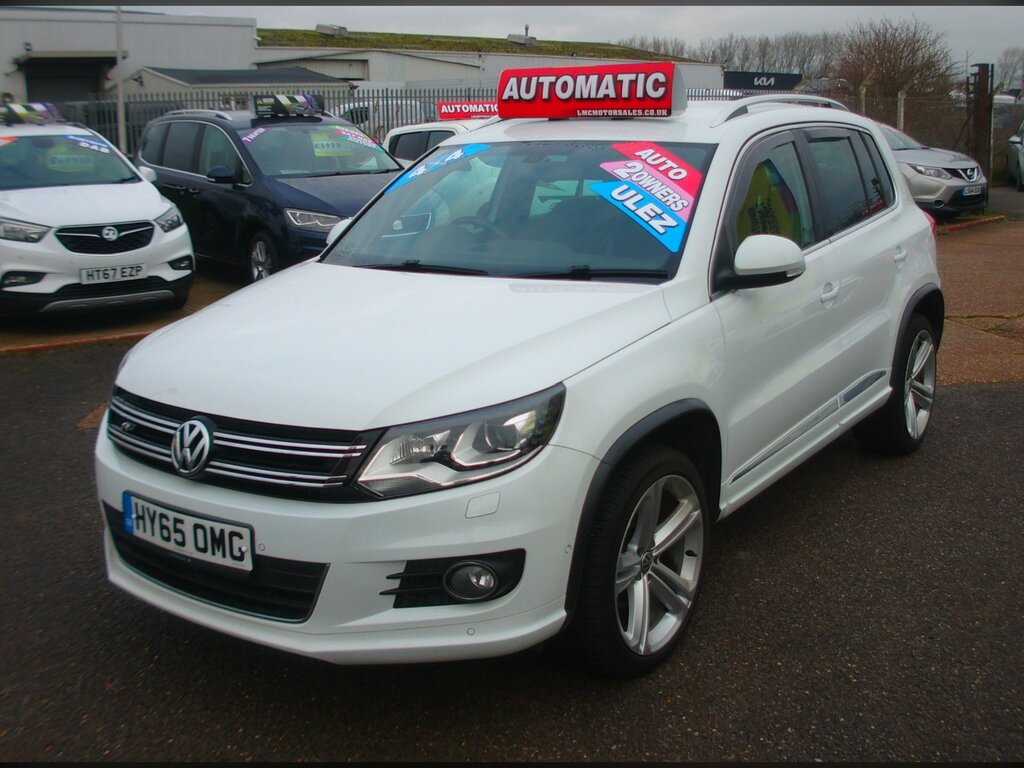 Volkswagen Tiguan 2.0 Tdi Bluemotion Tech R-line Suv D HY65OMG White #3